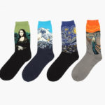 Chaussettes oeuvres d'art vue de face