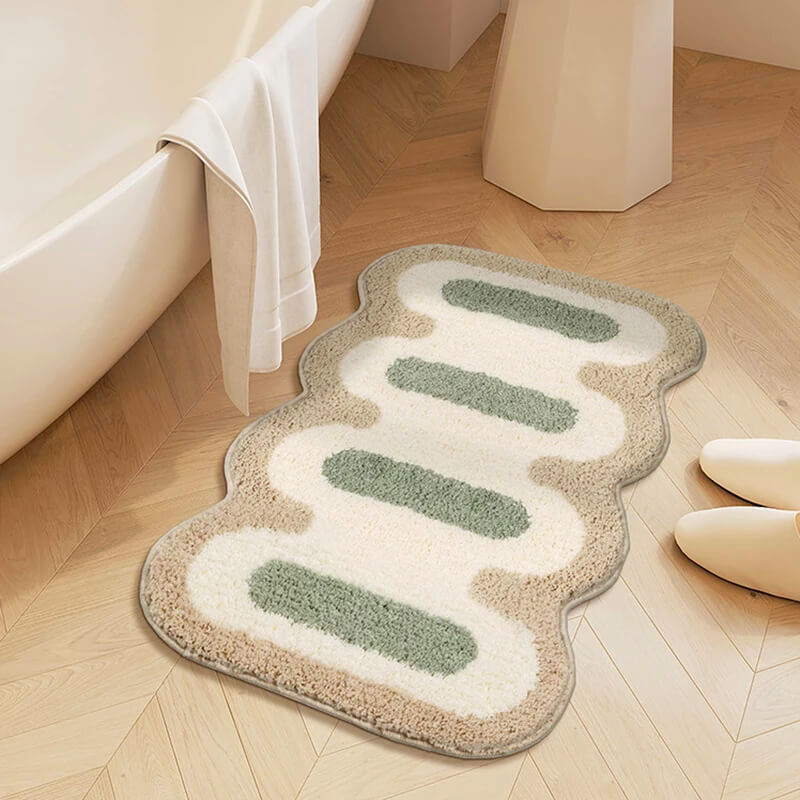 tapis de salle de bain design anti-dérapant