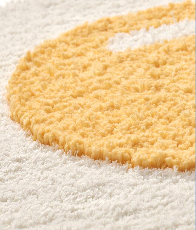 tapis oeuf - zoom sur la fibre