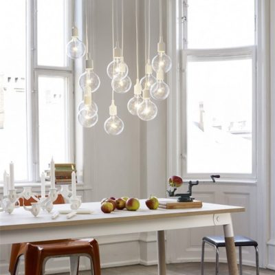 suspension lumineuse dans cuisine