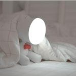 lampe chien allumée