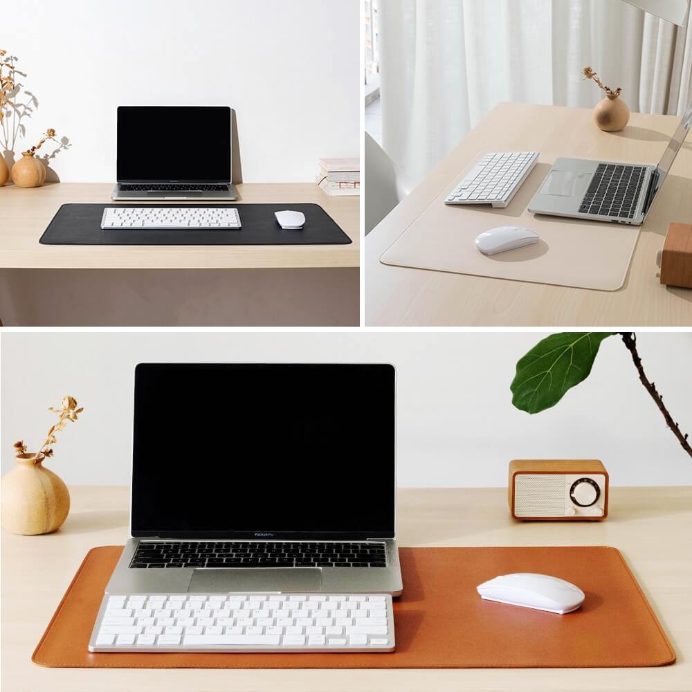 Grand sous-main de bureau Cuir et Liège - Premium, Luxe, Double face ! –  Digital noWmad