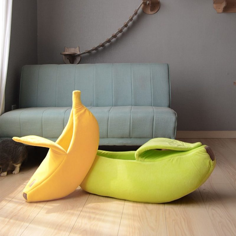 Lit banane jaune et vert