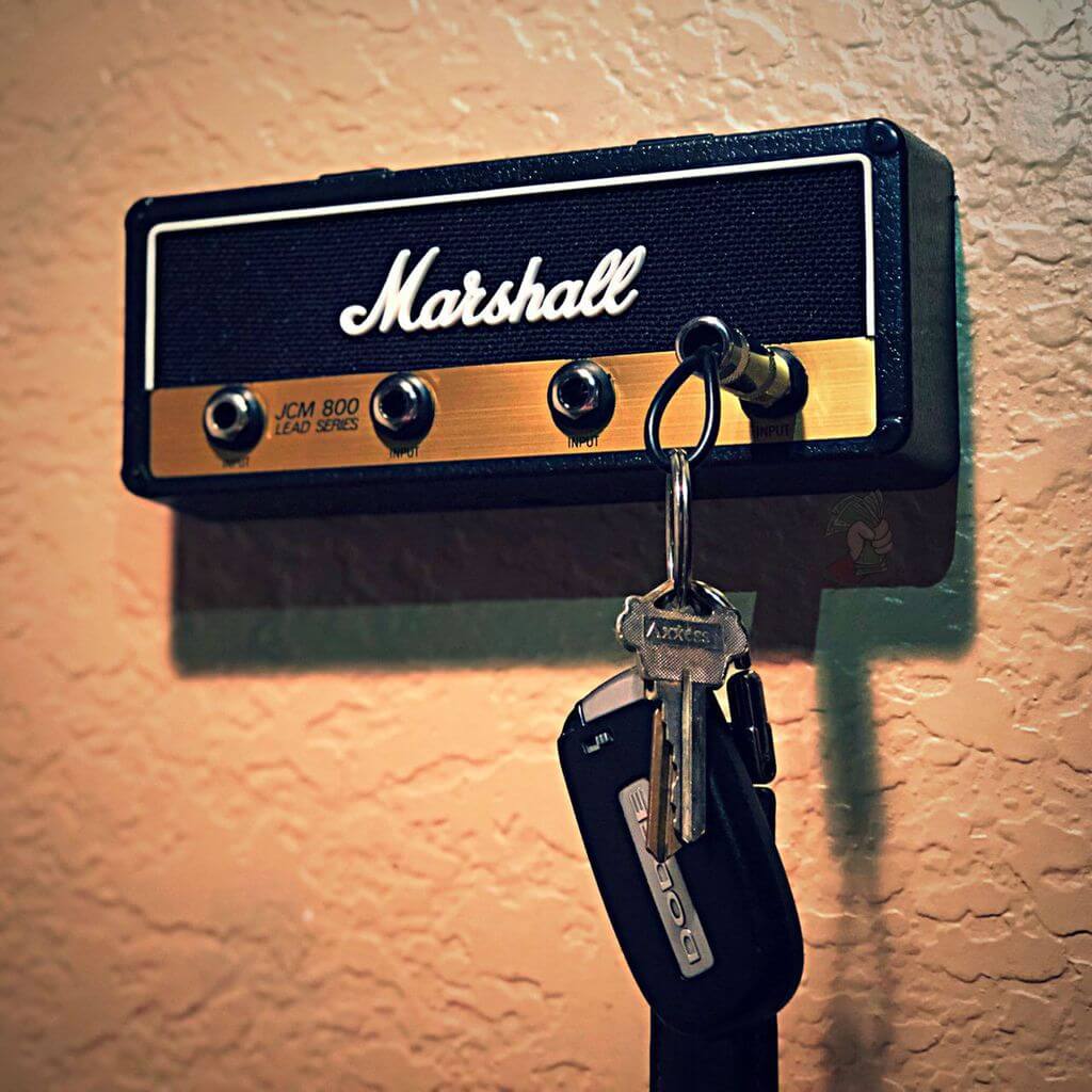 porte-clé Marshall sur mur