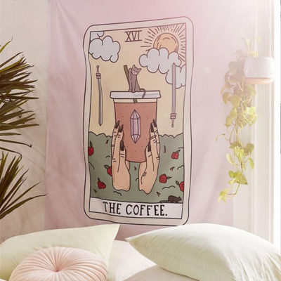 tenture murale tarot dans une chambre