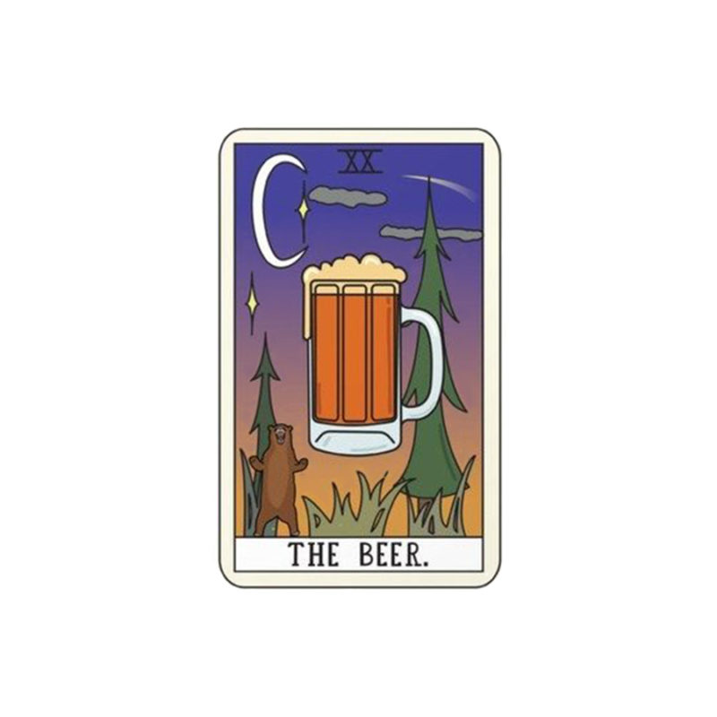 dessin carte de tarot bière
