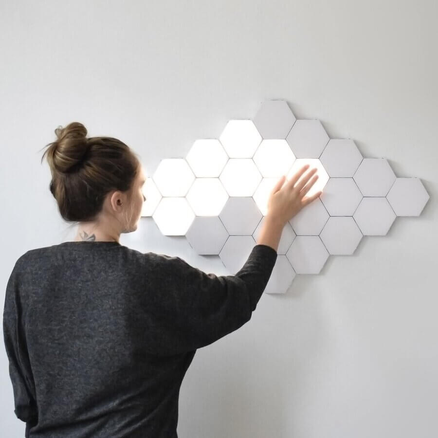 Lampe hexagonale tactile (par 6) - Le Clap Store