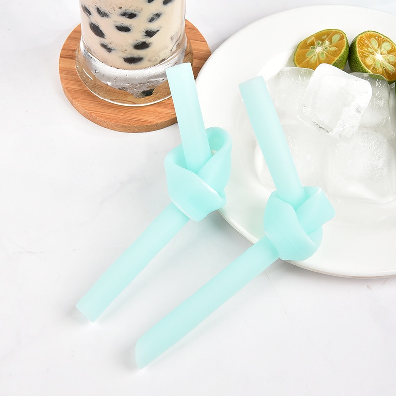 Paille Bubble Tea Réutilisable En Verre 8Pcs, Pailles Droites 12Mm