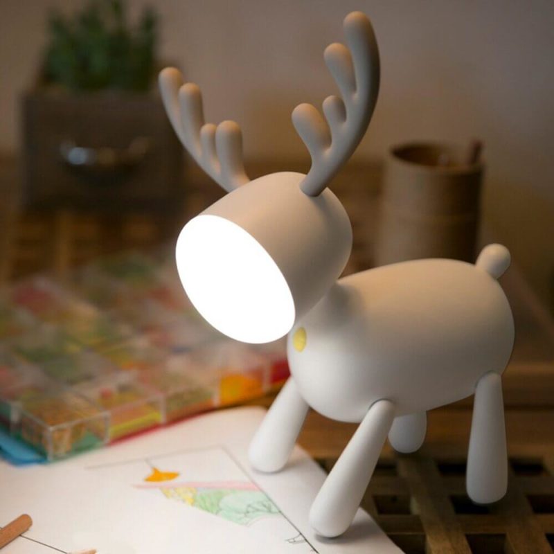 lampe cerf à poser