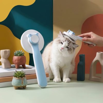 brosse massante pour chat
