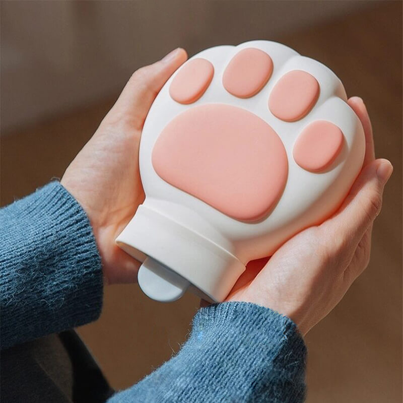 Bouillotte Chauffe-mains, Chauffe-mains Portable en Forme de Chat en  Silicone Bouillotte pour Compresse Chaude et Froide, Bouillottes pour  Animaux