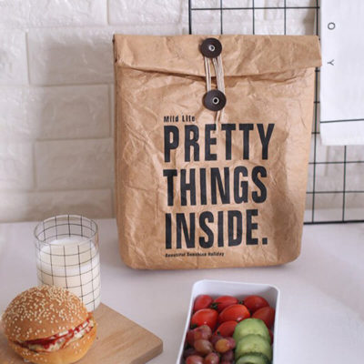 sac repas isotherme design kraft