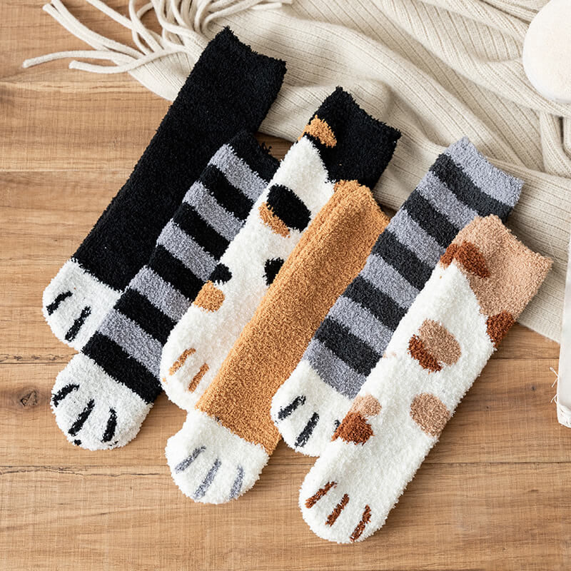 Chaussette garçon grise avec motif banane