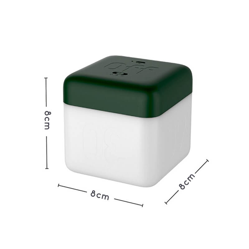 dimensions de la veilleuse design cube