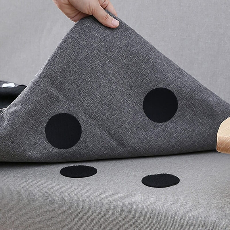 TEUVO Scratch Autocollant pour Maintenir les Coussins de Canapé et les  Tapis en Place, Bande Scratch Adhésive en Nylon pour la Maison et le Bureau  et l'école, 5cm X 4M : 