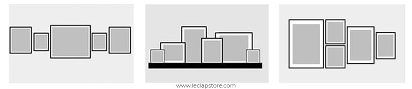 Placement de cadres en ligne horizontale