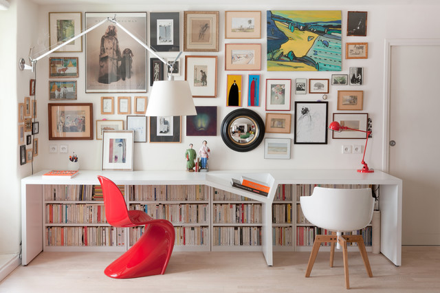 Mur de cadre tendance avec un design coloré