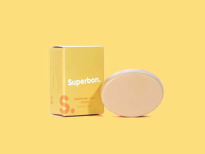Shampoing solide pour cheveux secs superbon