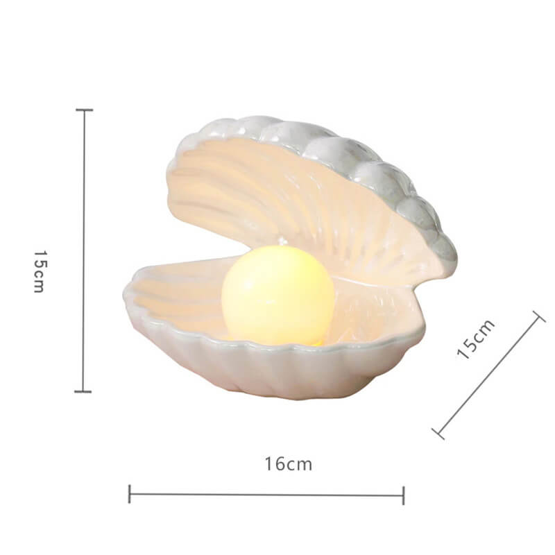 Dimensions de la lampe coquillage
