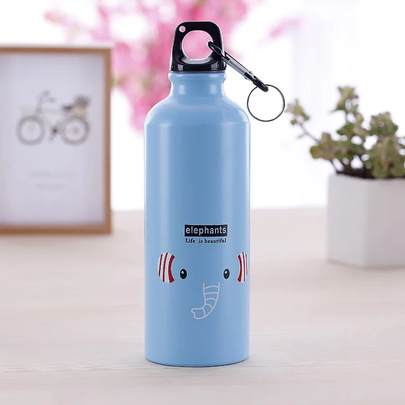 gourde bleu motif élephant