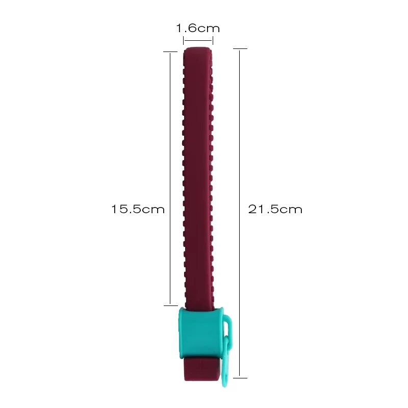 Ouvre bocal zip en silicone avec dimensions