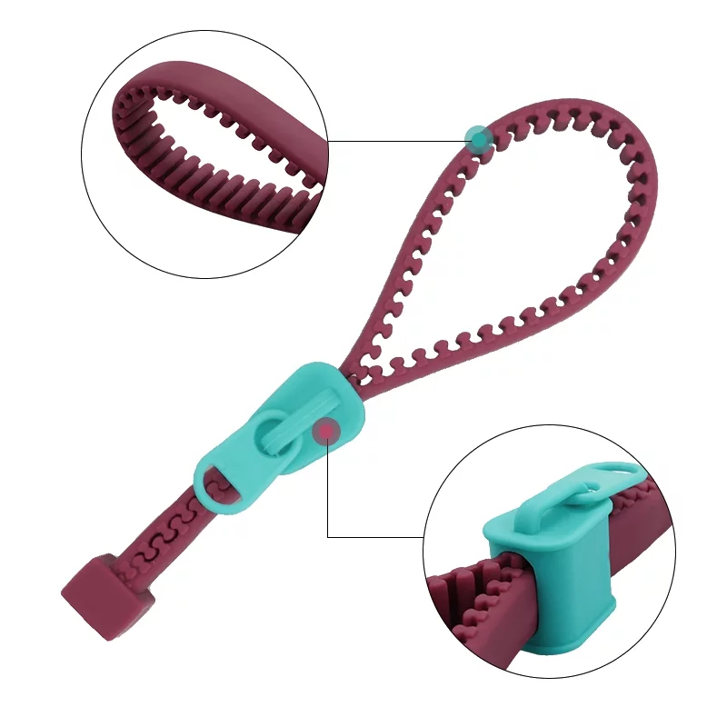 Ouvre bocal zip en silicone - détails