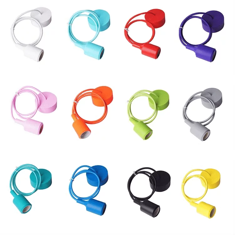 Creative Cables - Suspension Colorée En Silicone Avec Câble