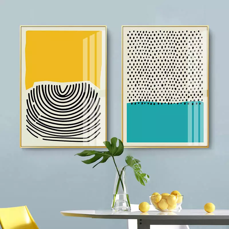 toile abstraite colorée