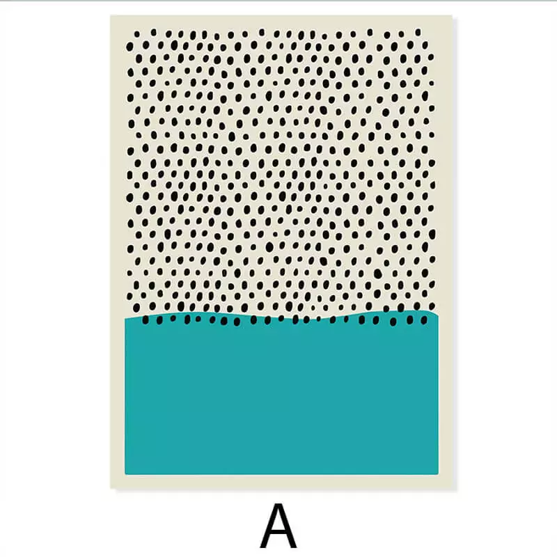 toile abstraite colorée bleu