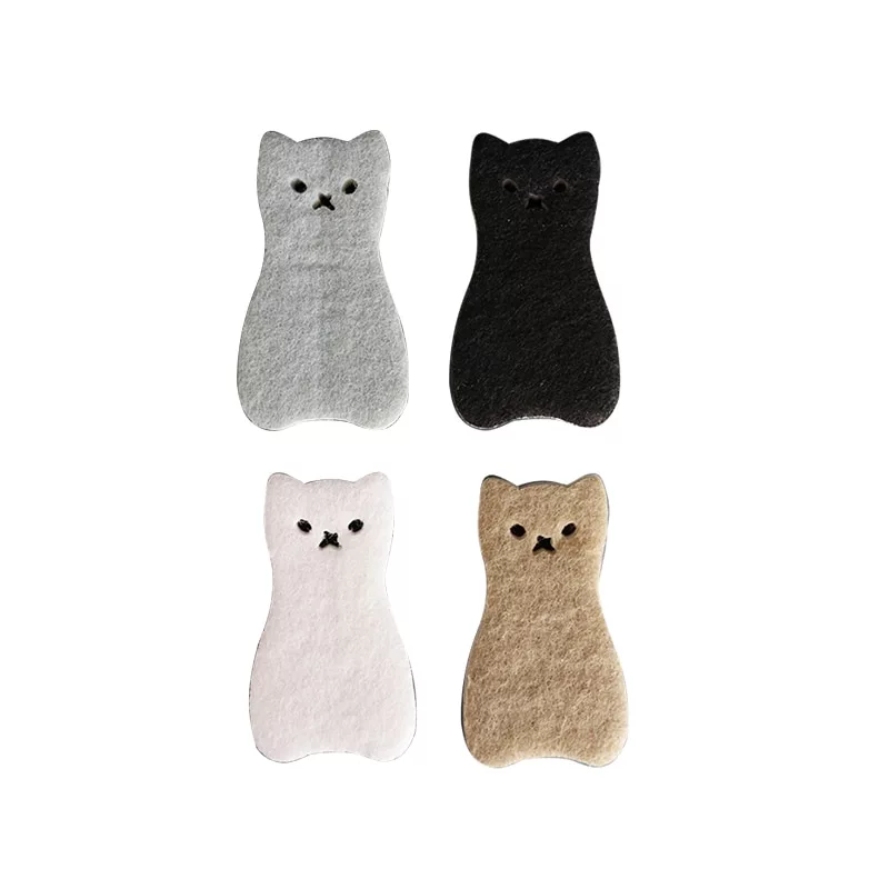 lot de 4 éponges chat