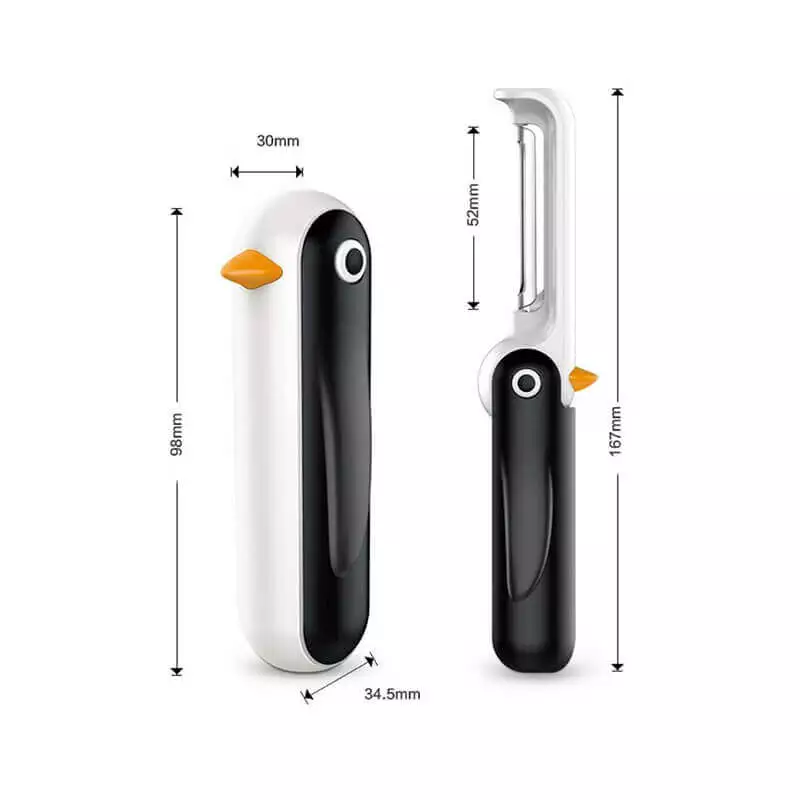 dimensions de l'éplucheur pingouin