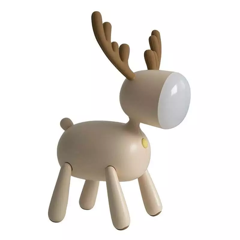 lampe cerf marron