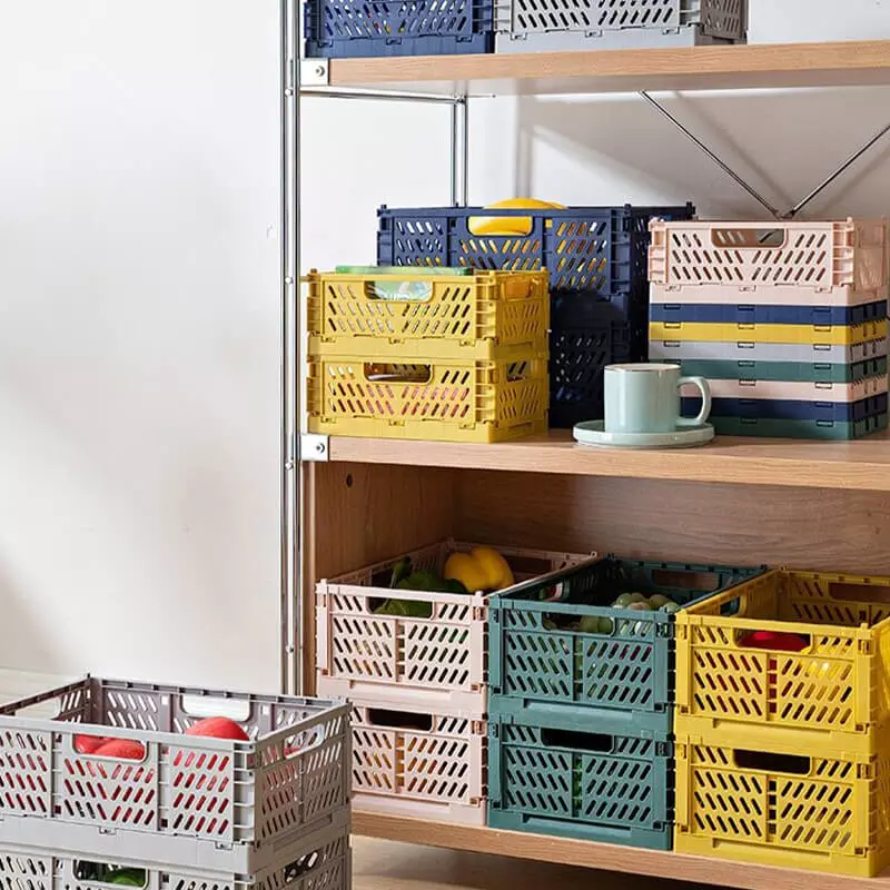 Caisse de rangement design en plastique recyclable