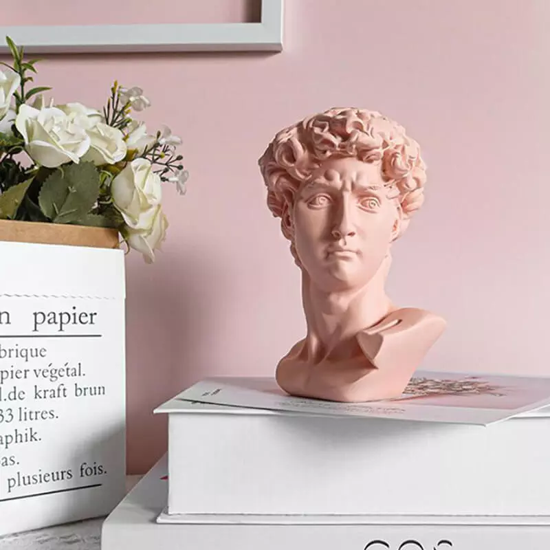 Statue buste d'homme style antique