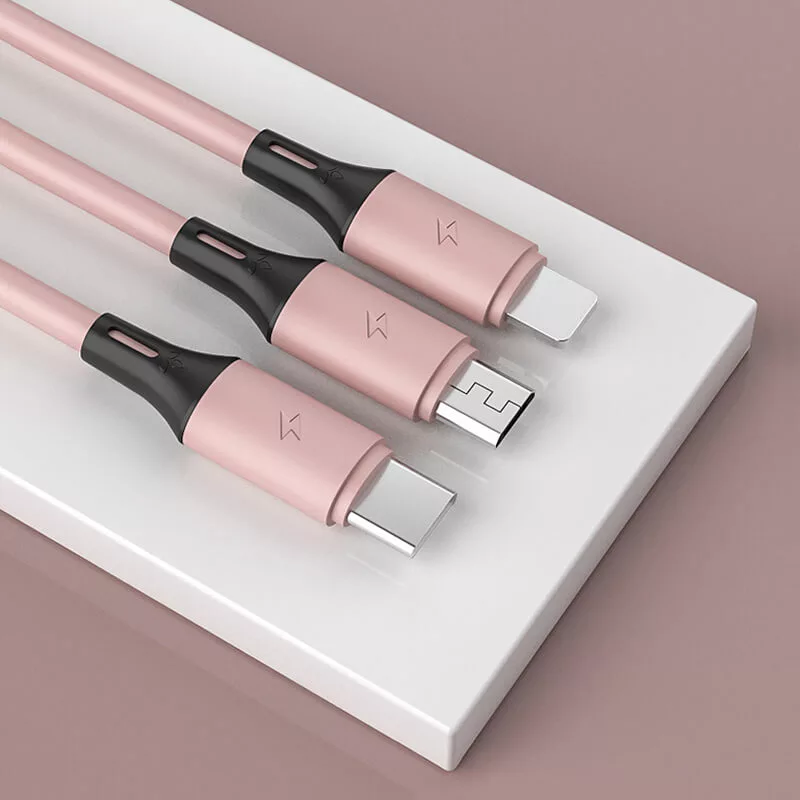 Câble usb 3-en-1 micro USB, Iphone et USB-C