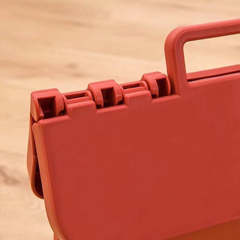 Tabouret pliant vu de près