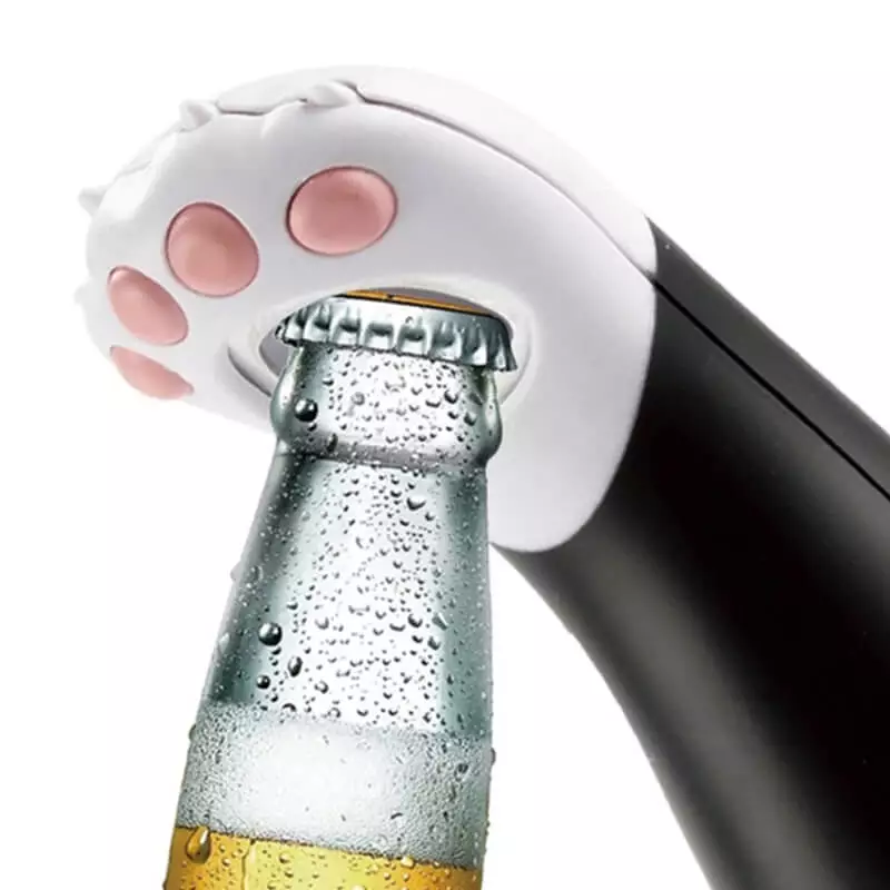 Ouvre bouteille en forme de patte de chat