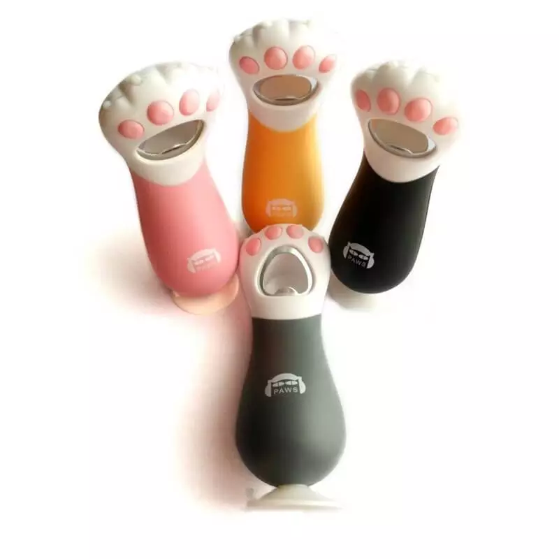 Décapsuleur patte de chat design multicolore