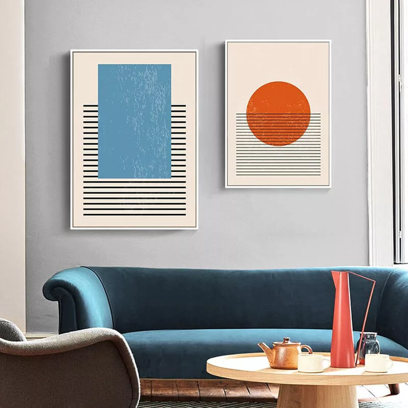 tableau moderne a design géométrique