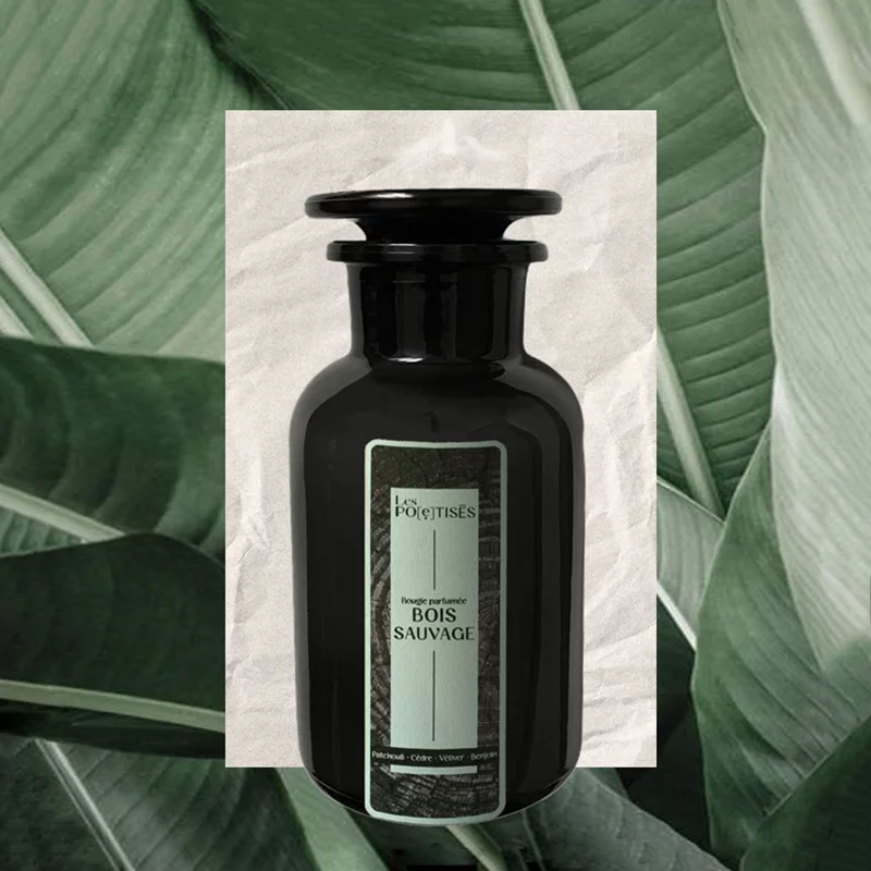 Bougie pour homme au patchouli