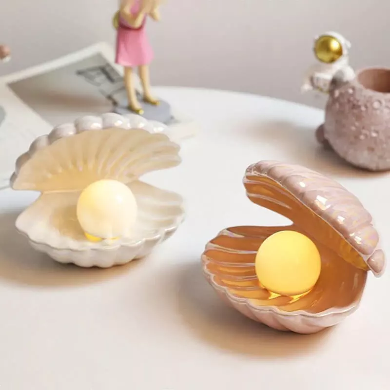 lampe coquillage vue du dessus