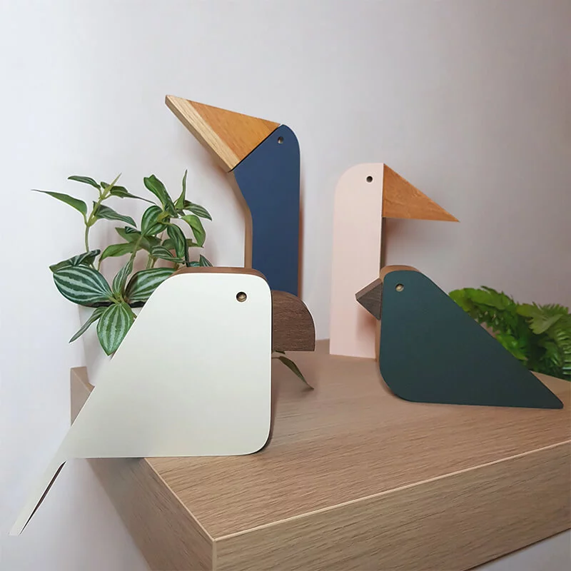 statuettes d'oiseaux en bois Maurice
