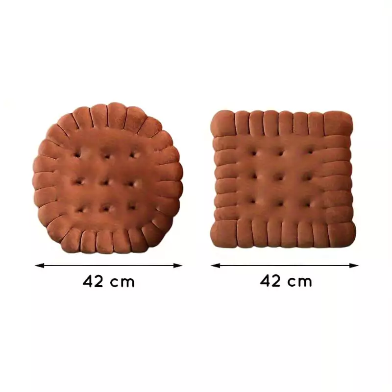 dimensions du coussin design gâteau